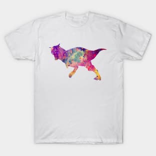 Carnotaurus Dinosaur Watercolor Art T-Shirt